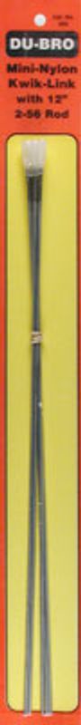DUBRO113 - Mini 1/2A Nylon Steel Pushrod 19