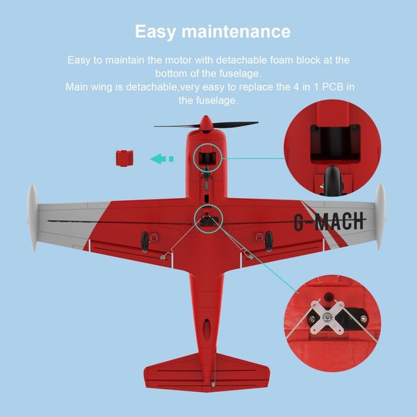 Top RC Hobby Mini SF260&nbsp;450mm Gyro 4 kanaler RTF