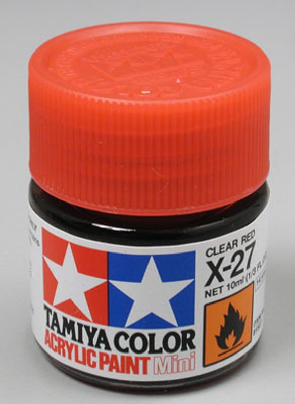 Tamiya Acrylic Mini X-27 Clear Red 10ml