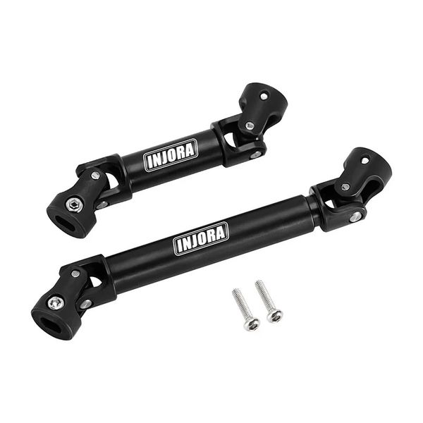 INJORA Black Hardened Steel Drive Shafts for 1/18 TRX-4M