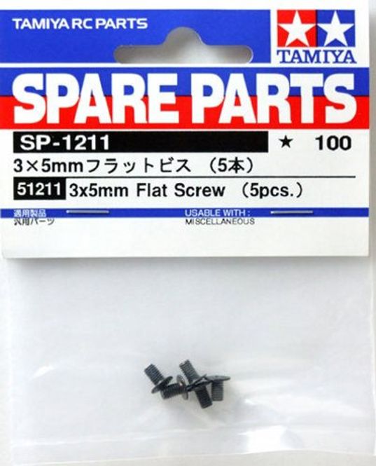 Hovedbilde Tamiya 51211 3x5mm Flat ...