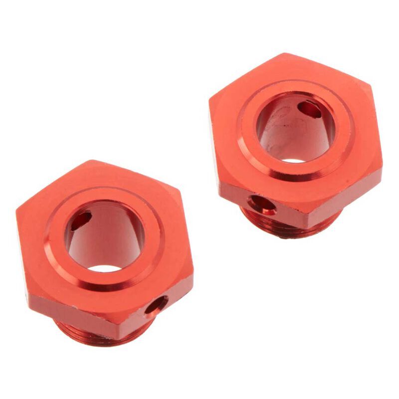 AR311035 - Wheel Hex Aluminum 17mm (14.6mm Thick) Red (2)
