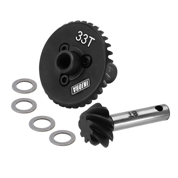 INJORA Underdrive 8/33T Steel Helical Gears for SCX10 II SCX10 III SCX10 Pro