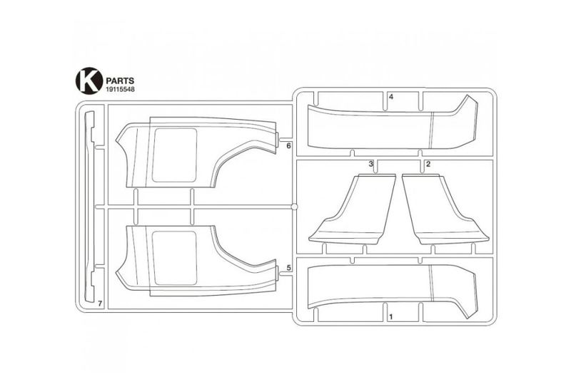 Tamiya 19115548 - K-Parts Scania 770 (56368-56371)