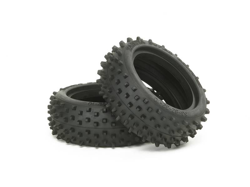 Tamiya 53088 -  Square Spike Front Tires (1Par)