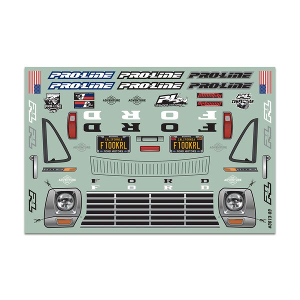 PRO361300 - 1/10 1967 Ford F-100 Clear Body 12.3" (313mm) Wheelbase Crawlers