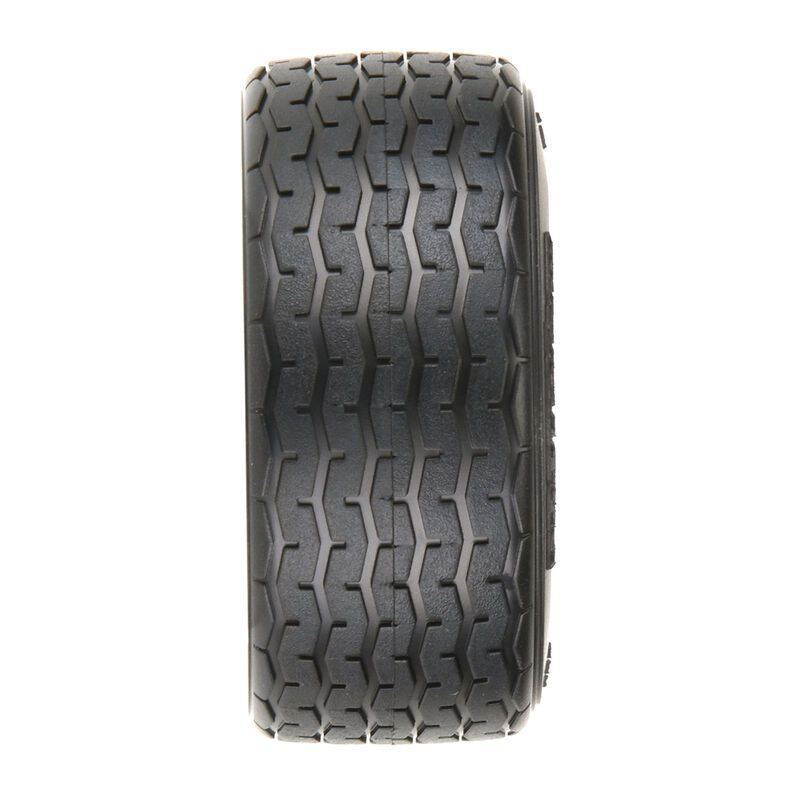 PRM1014017 - 1/10 Front 26mm VTA Tires Mounted 12mm Wht Wheels (