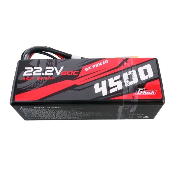 6S 4500mAh - 60C - Gens Ace Hard-Case G-Tech XT90-EC5
