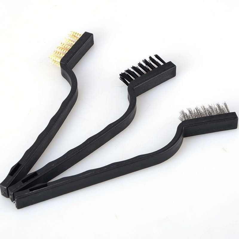 Cleaning Brush Kit 1 x Nylon - 1 x Messing - 1 x Stål