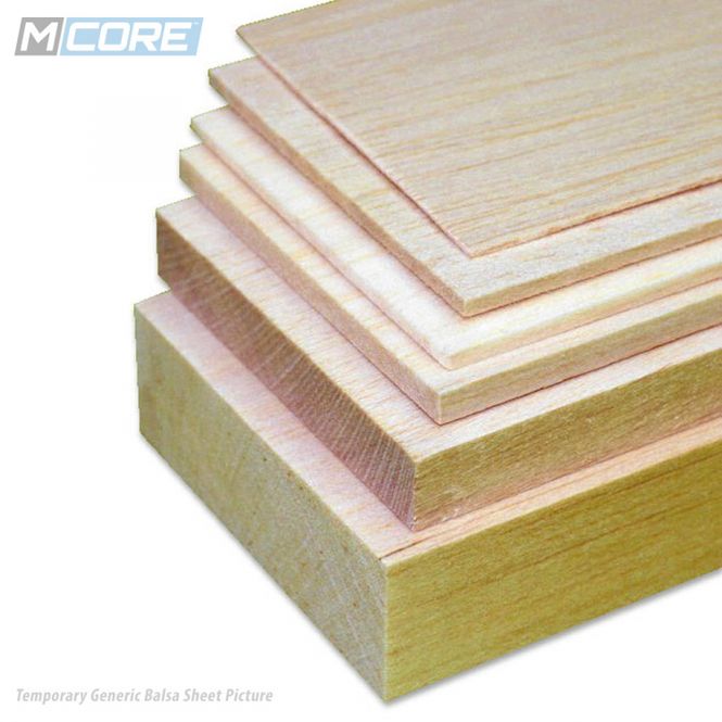 Hovedbilde Balsaflak 20x100x1000mm ...