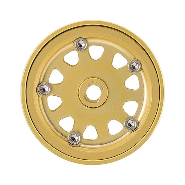 INJORA 0.7" D19 Brass Beadlock Wheels for 1/30 SCX30 (W7007)